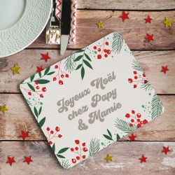 Dessous de plat personnalisé de Noël