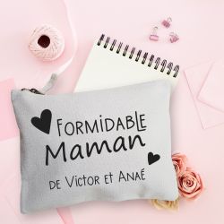 Pochette coton personnalisable pour Formidable Maman