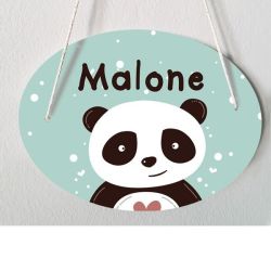 Plaque de porte chambre d'enfant personnalisable - modèle Malone