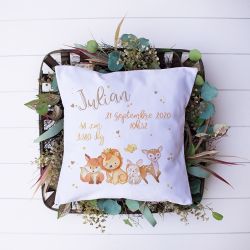 Coussin personnalisé Animaux de la forêt