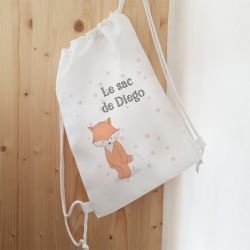 Sac de sport enfant personnalisable modèle Renard