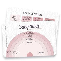 Carte mesure pour coquillages d'allaitement