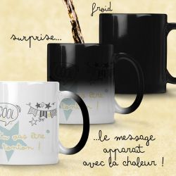 Mug magique personnalisable pour annonce de grossesse