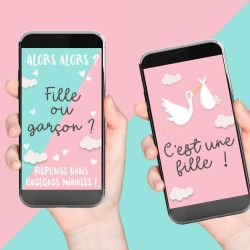 Annoncez le sexe de bébé! (Fichier numérique pour smartphone)