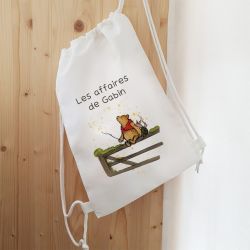 Sac de sport enfant personnalisable modèle Winnie l'ourson