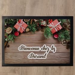 Tapis de porte personnalisé Noël - Cadeaux de Noël