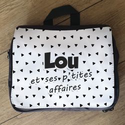 Petit sac à langer - Pochette à vadrouille Noir et blanc