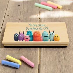 Brosse tableau personnalisée pour enseignant Monstres