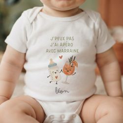 Body personnalisé 'J'peux pas j'ai apéro avec ..."