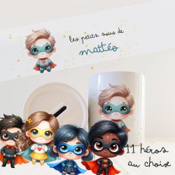 Tirelire avec heros ou héroine avec prénom au choix