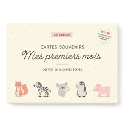 Coffret premiers mois de bébé - Cartes étapes - Zü