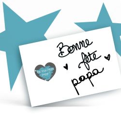 Carte à gratter personnalisable surprise Fête des pères| papa.