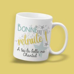 Mug personnalisable Bonne retraite !